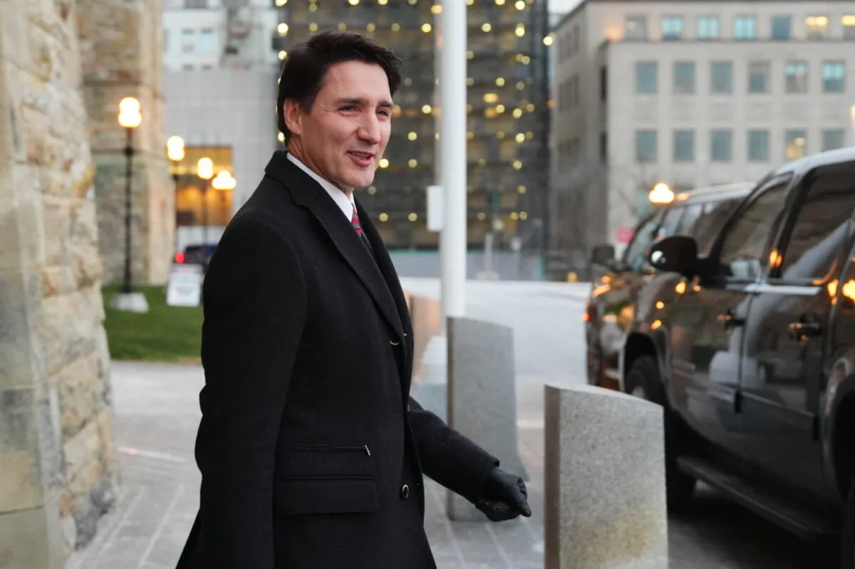 Prime Minister Justin Trudeau leaves after a cabinet meeting on Parliament Hill in Ottawa on Dec. 20, 2024. (The Canadian Press/Sean Kilpatrick)