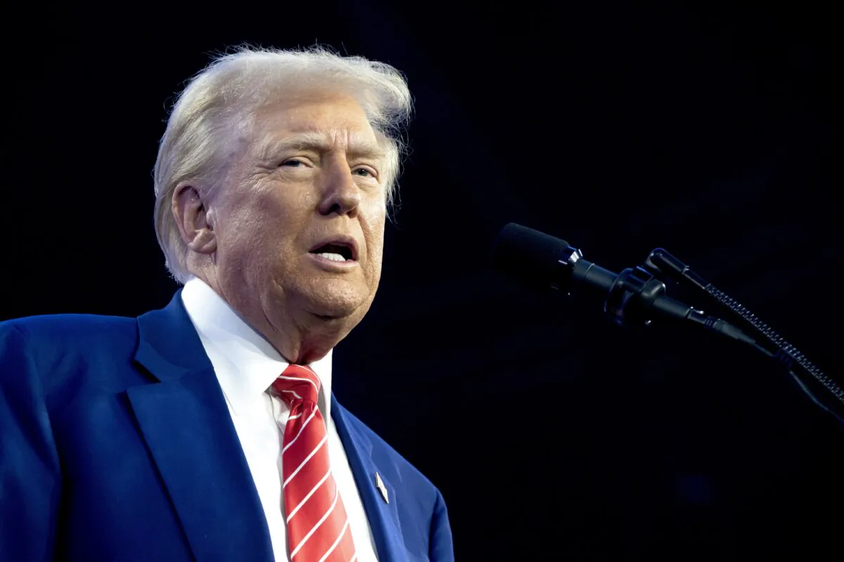 President-elect Donald Trump speaks at the Phoenix Convention Center on Dec. 22, 2024. (Rebecca Noble/Getty Images)
