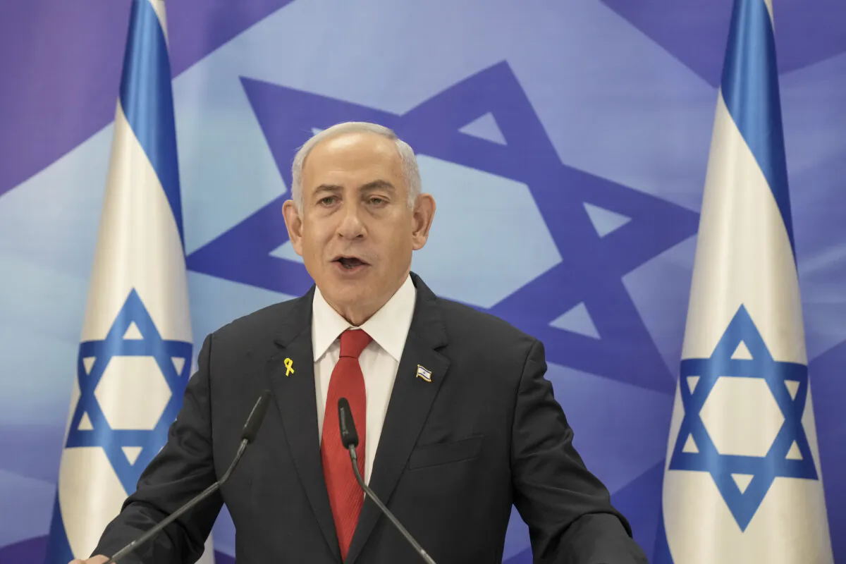 Israeli Prime Minister Benjamin Netanyahu speaks during a press conference in Jerusalem on Dec. 9, 2024. (Maya Alleruzzo/AP Photo, Pool)