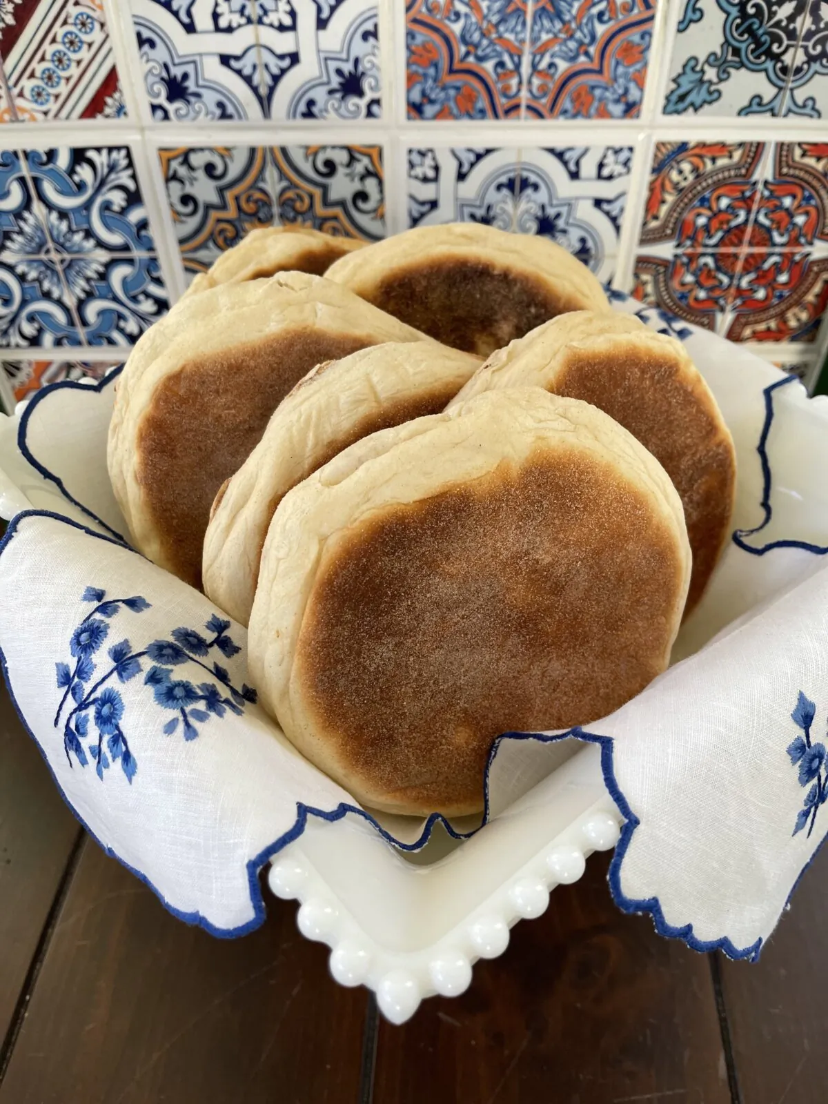 The Portuguese version of an English muffin is slightly sweet and perfumed with lemon. (Maria Lawton)