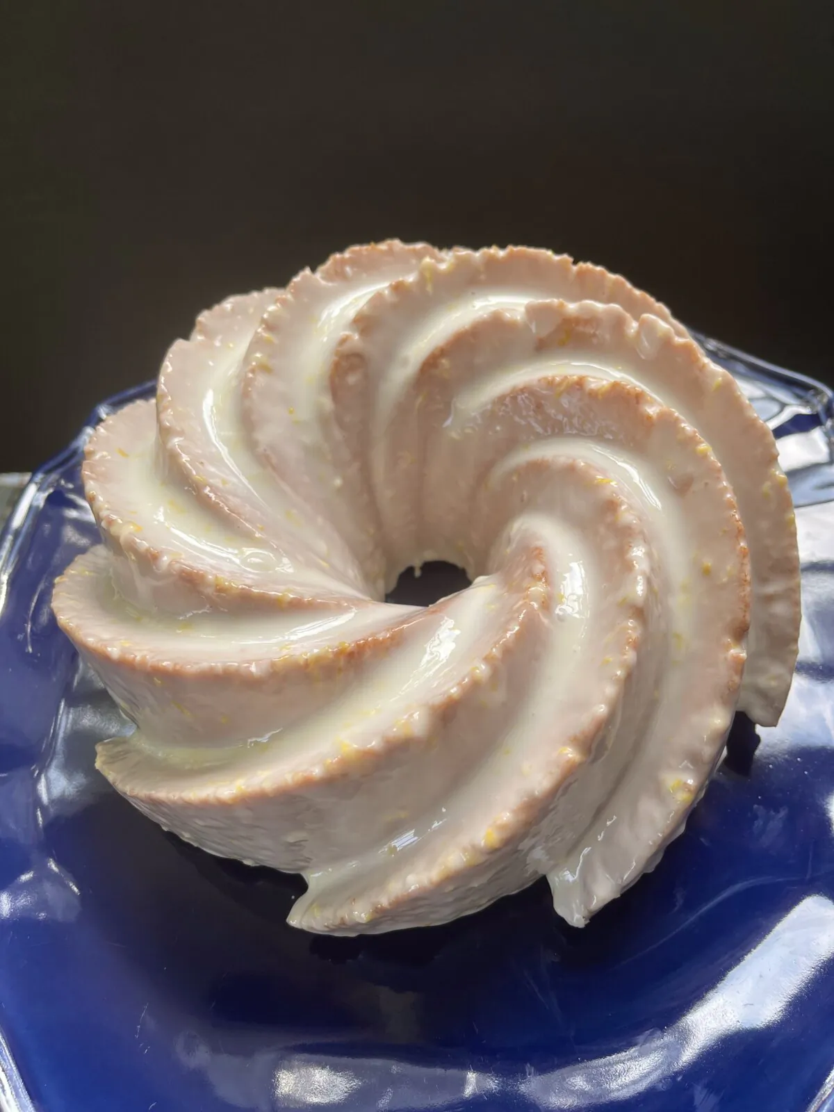 This cake can be topped with glaze, dusted with confectioners' sugar, or served plain. (Maria Lawton)