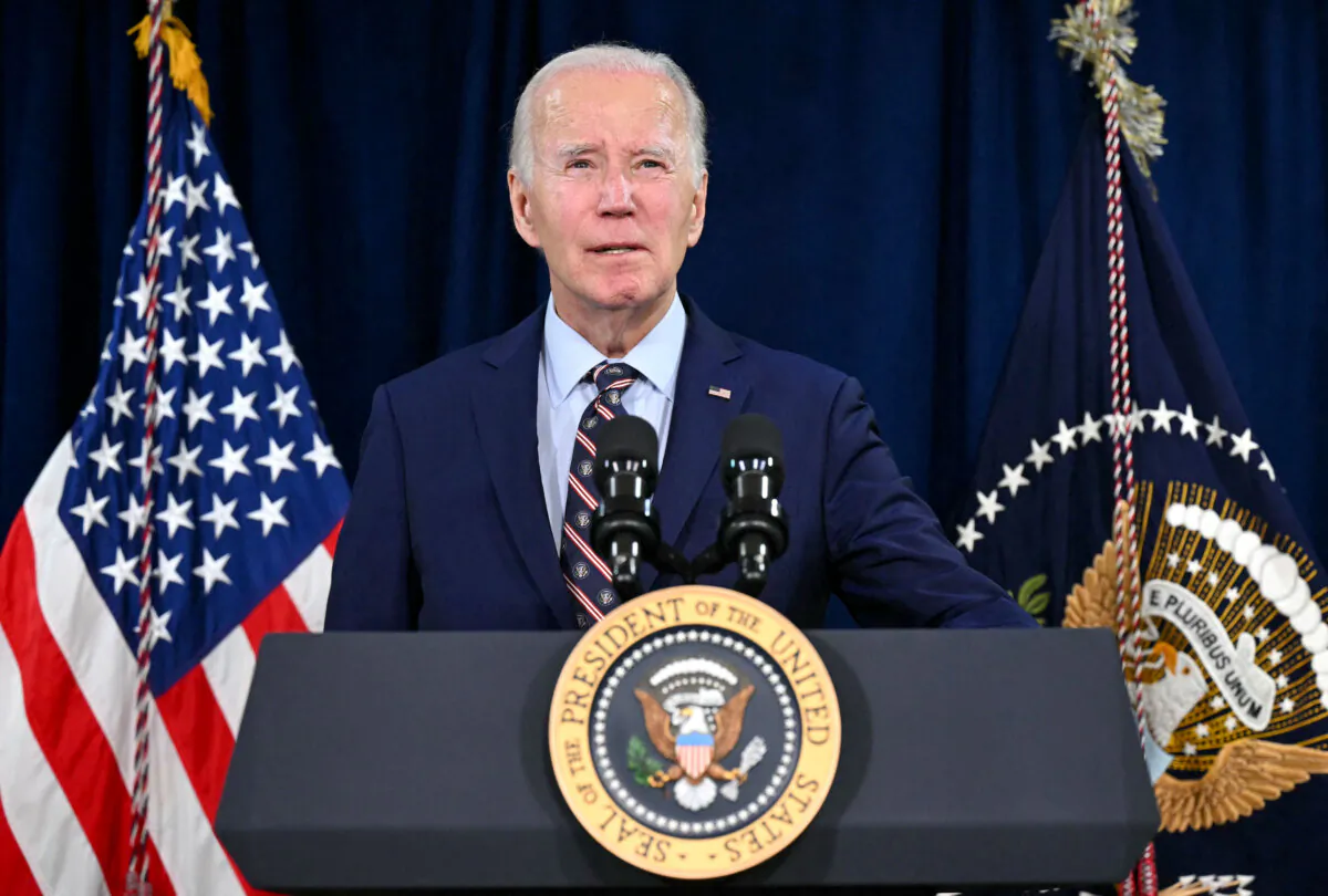 President Joe Biden delivers remarks on the passing of former President Jimmy Carter at The Company House in Christiansted, St. Croix, U.S. Virgin Islands, on Dec. 29, 2024. (Saul Loeb/AFP via Getty Images)