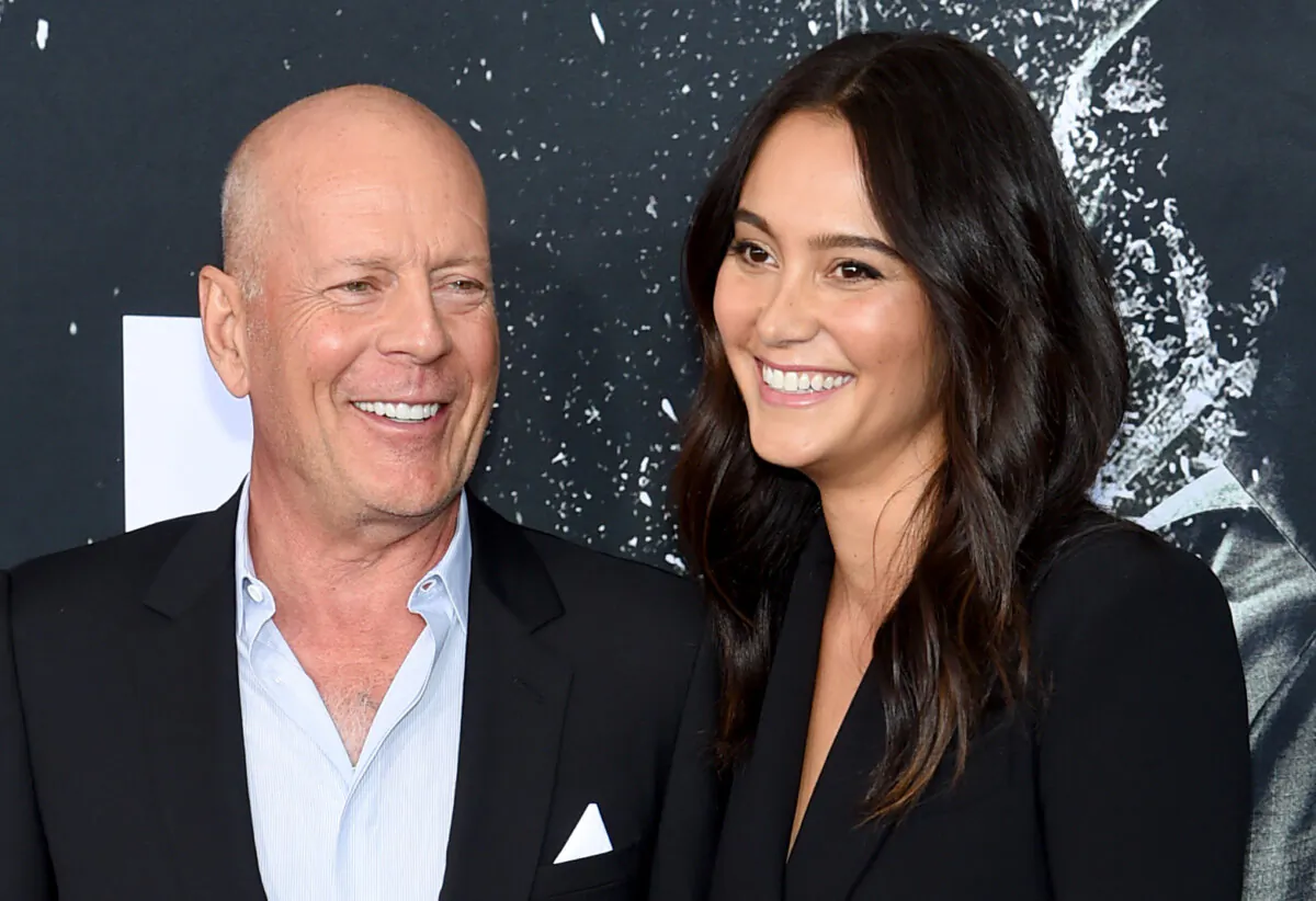 Bruce Willis and Emma Heming attend the "Glass" New York Premiere at SVA Theater in New York City on Jan. 15, 2019. (Jamie McCarthy/Getty Images)