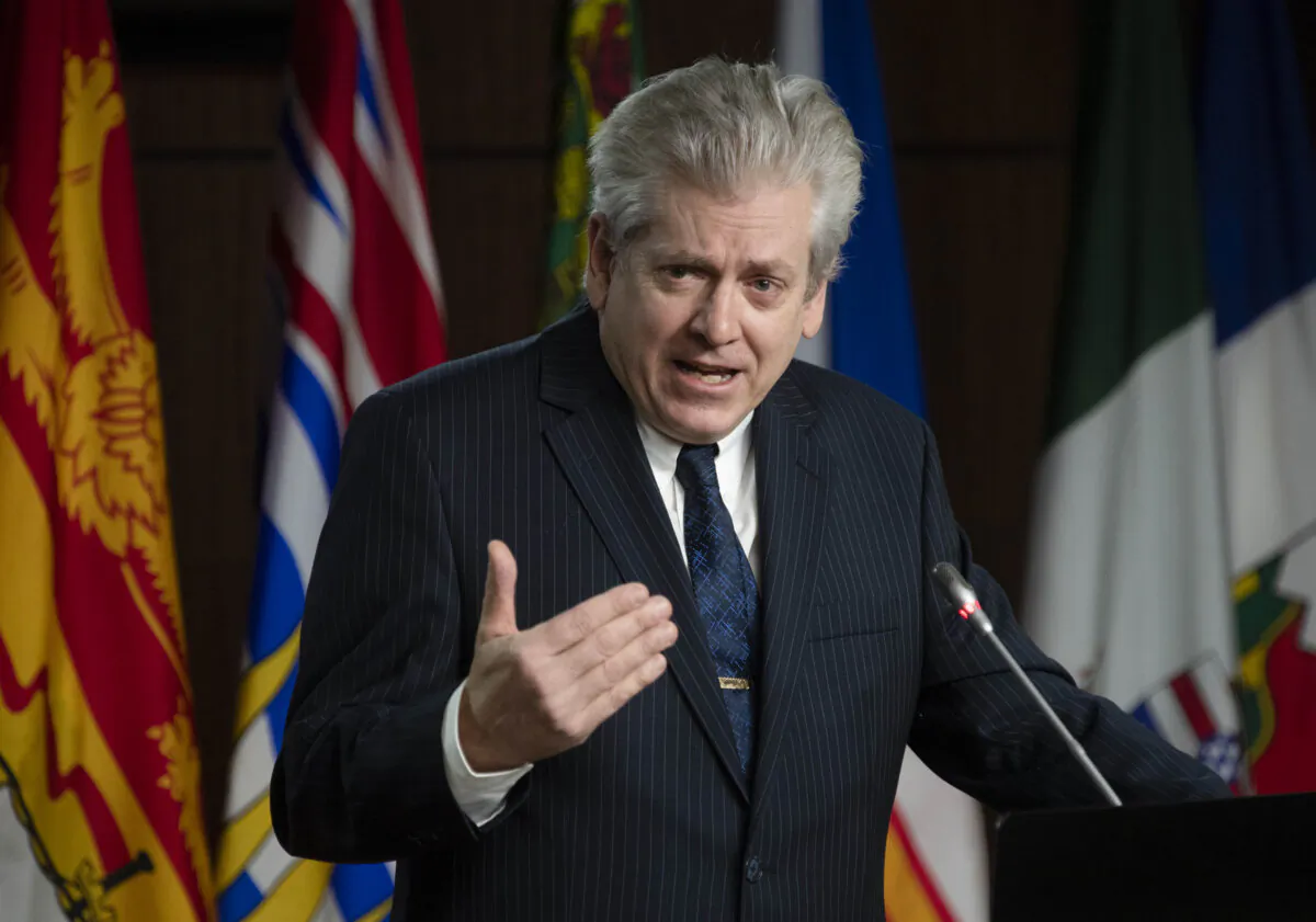 NDP MP Charlie Angus speaks during a news conference on Parliament hill in Ottawa on Dec. 16, 2020. (Adrian Wyld/The Canadian Press)