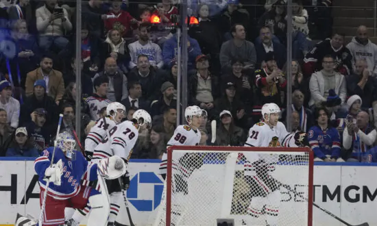 Hall Has Goal and Assist, Soderblom Stops 29 Shots as Blackhawks Beat Rangers 2-1
