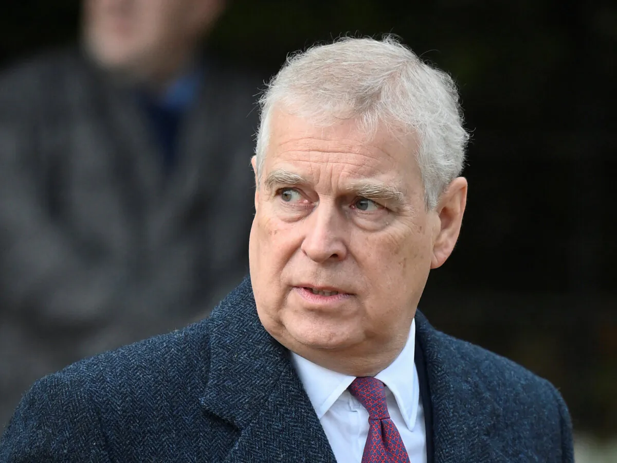 Britain's Prince Andrew, Duke of York attends the Royal Family's Christmas Day service at St. Mary Magdalene's church, as the Royals take residence at the Sandringham estate in eastern England, Britain December 25, 2022. (Toby Melville/Reuters)