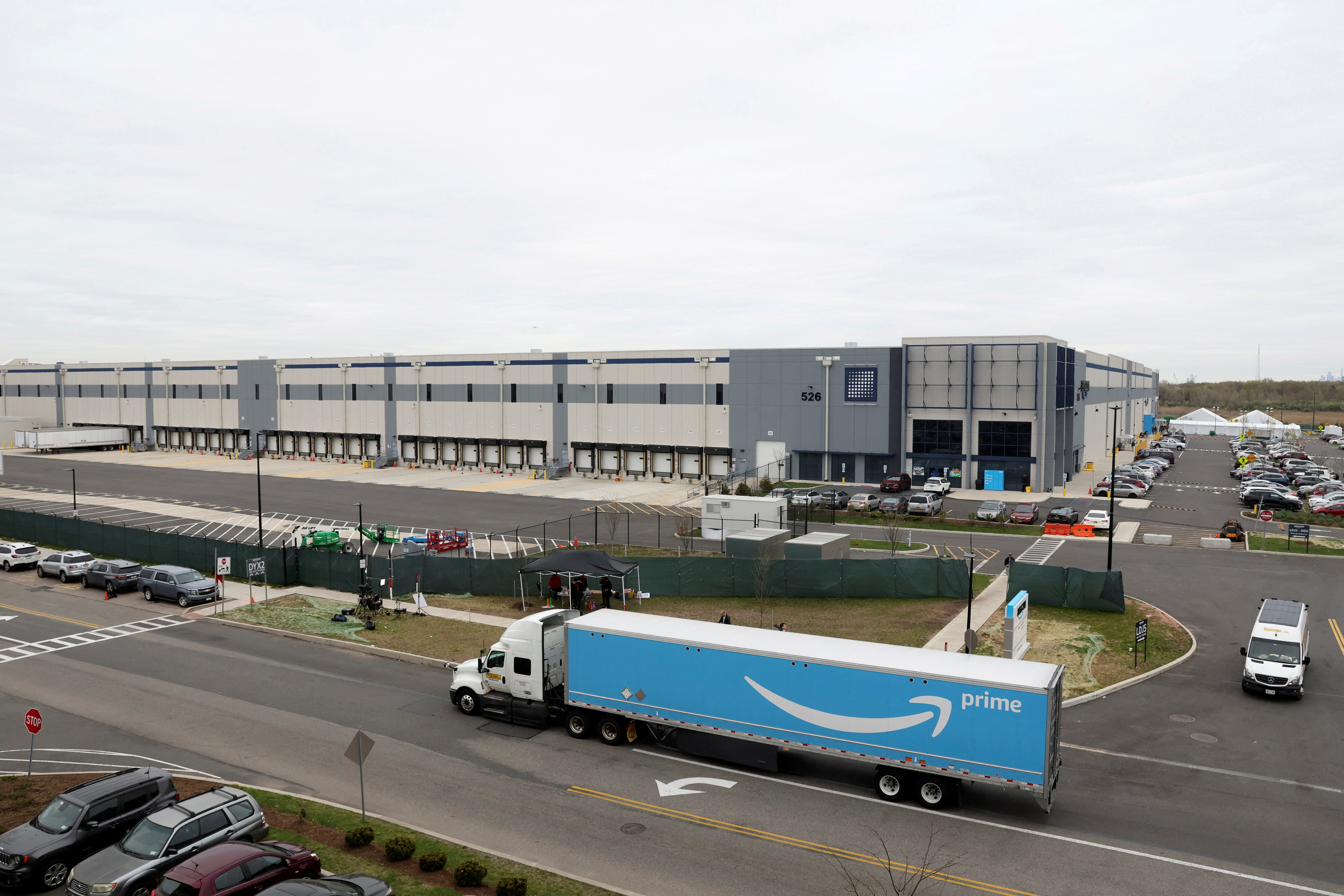 File Photo Amazon S Ldj5 Sortation Center Is Seen As Employees Begin Voting To Unionize A Second Warehouse In Staten Island New York