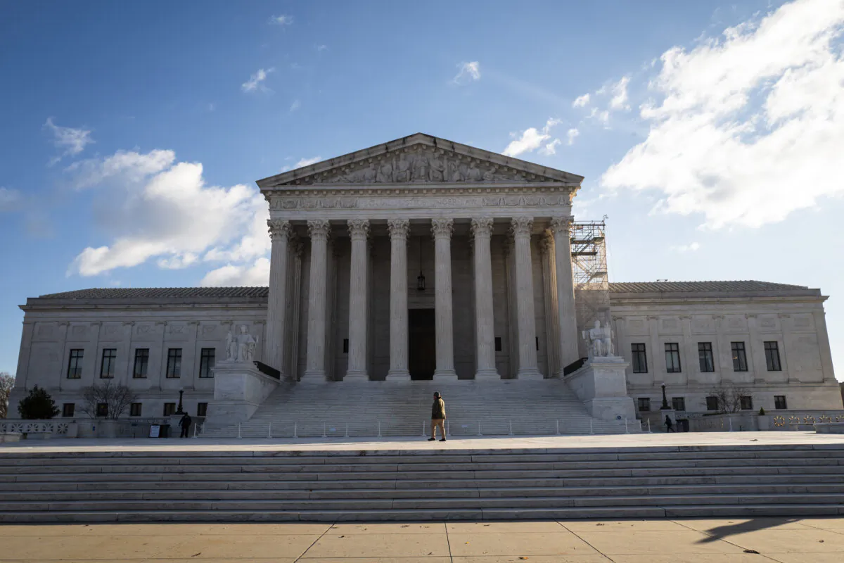 The U.S. Supreme Court building in Washington on Jan. 2, 2025. (Madalina Vasiliu/The Epoch Times)