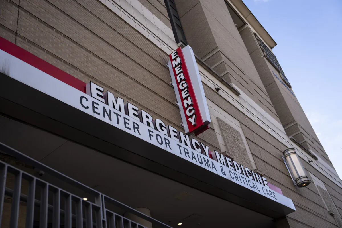 Emergency medicine center for trauma and critical care in Washington on Jan. 2, 2025. (Madalina Vasiliu/The Epoch Times)