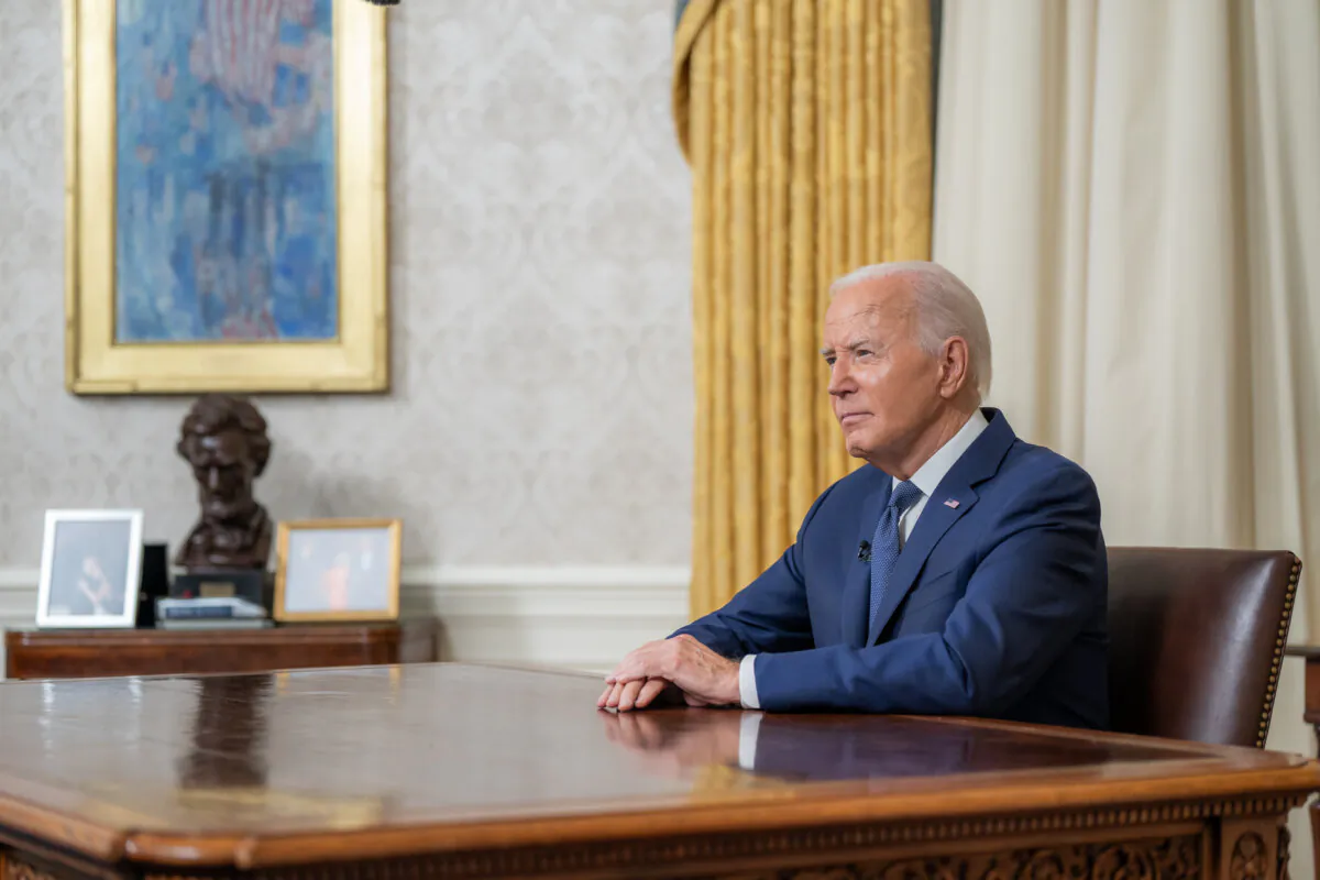 President Biden addresses the nation from the Oval Office on July 15, 2024. (The White House, Public Domain)