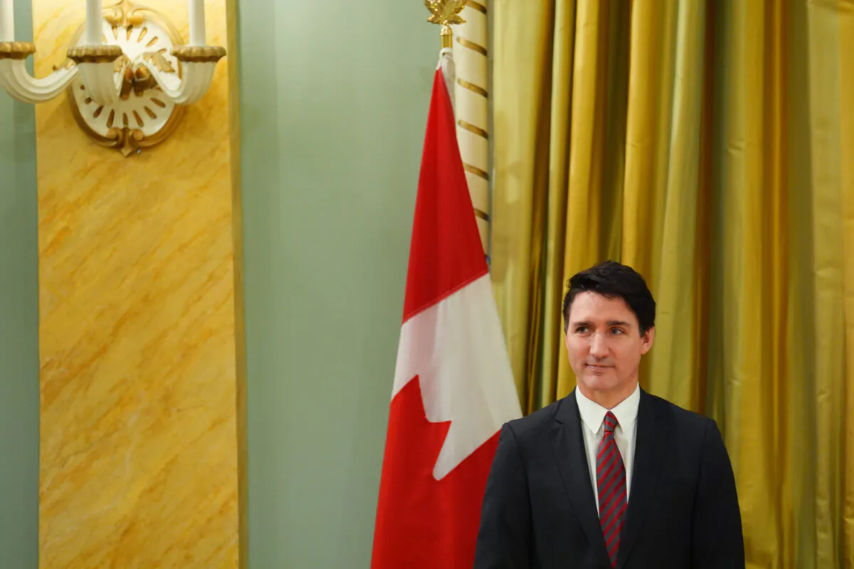 Prime Minister Justin Trudeau looks on during a cabinet swearing-in ceremony at Rideau Hall in Ottawa on Dec. 20, 2024. (The Canadian Press/Sean Kilpatrick) 
