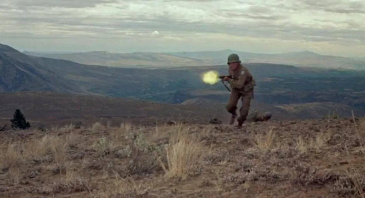 Audie Murphy, in “To Hell and Back.” (Universal Pictures).