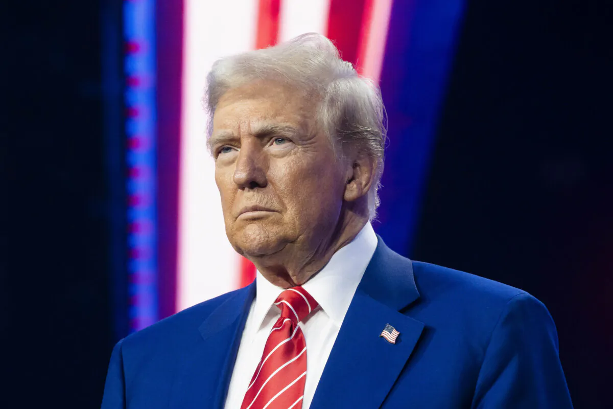 President-elect Donald Trump looks on during Turning Point USA's AmericaFest at the Phoenix Convention Center in Phoenix on Dec. 22, 2024. (Rebecca Noble/Getty Images)