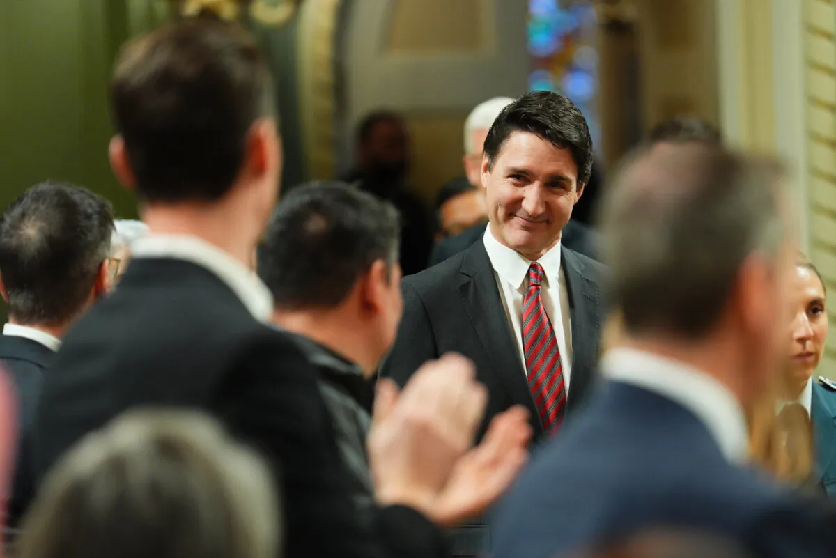Prime Minister Justin Trudeau arrives at a cabinet swearing-in ceremony at Rideau Hall in Ottawa, on Dec. 20, 2024.  (The Canadian Press/Sean Kilpatrick) 