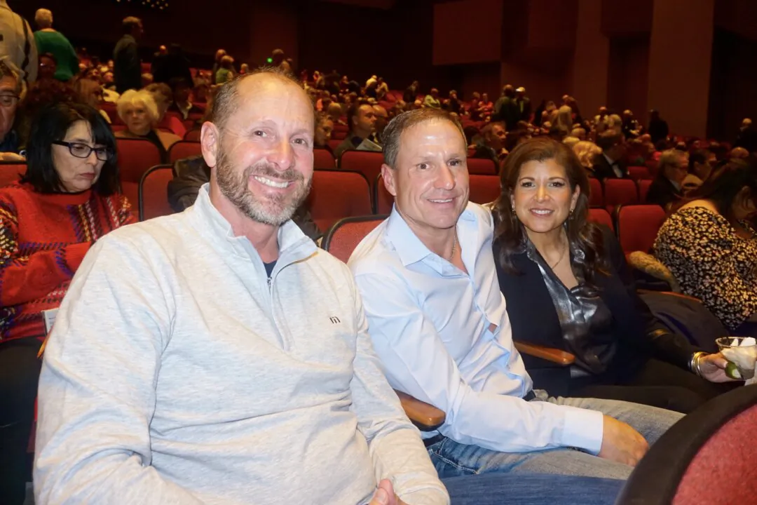 Andy Schaap and David and Sandy Tiemann enjoyed Shen Yun's evening performance at the Amarillo Civic Center in Texas on Jan. 7, 2025. (Yeawen Hung/The Epoch Times)