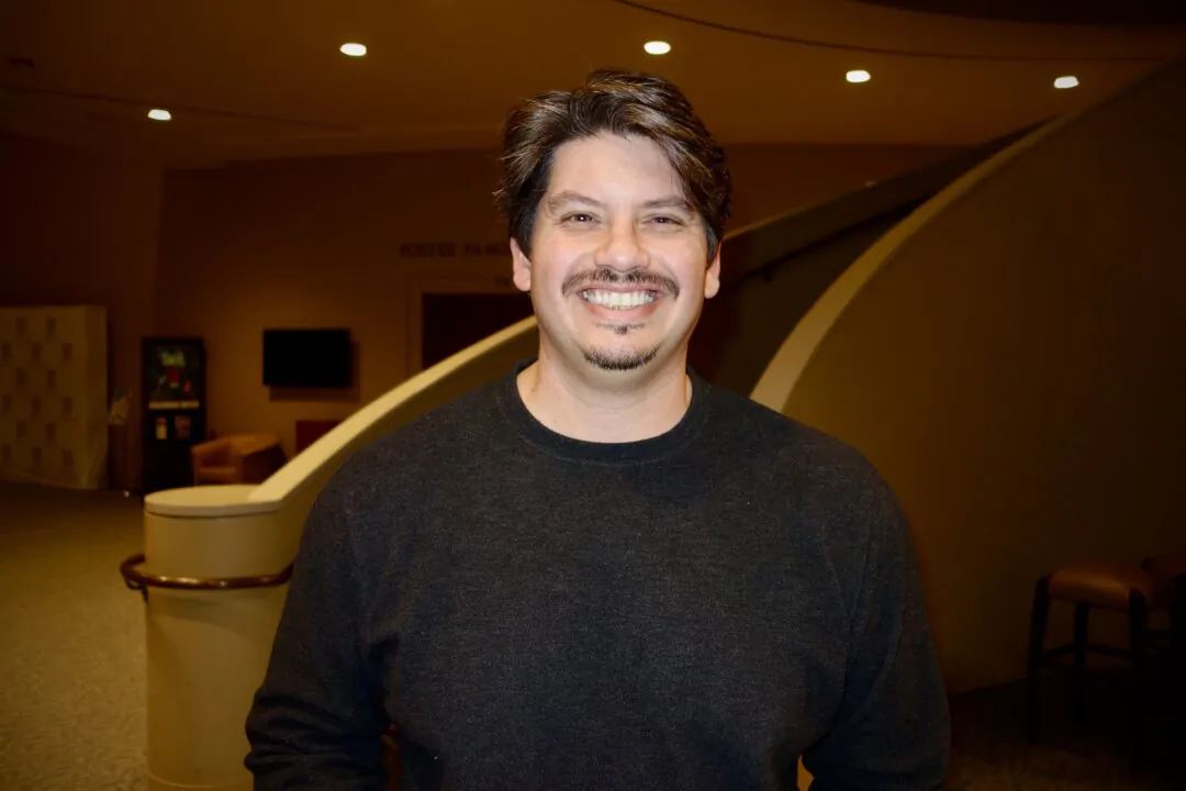 Andrew Blankenship watched Shen Yun at the Gallo Center for the Arts–Mary Stuart Rogers Theater in Modesto, Calif., on Jan. 7, 2025. (Lily Yu/The Epoch Times)