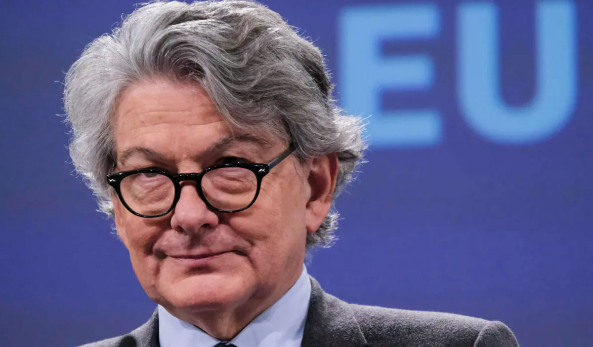 European Commissioner for the Internal Market Thierry Breton in Brussels on Jan. 29, 2020. (Alexandros Michailidis/Shutterstock)