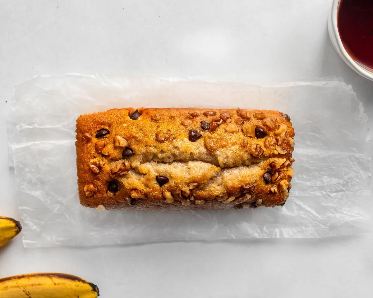 This einkorn banana bread has a delicate, light crumb and rich banana flavor. (Jennifer McGruther)