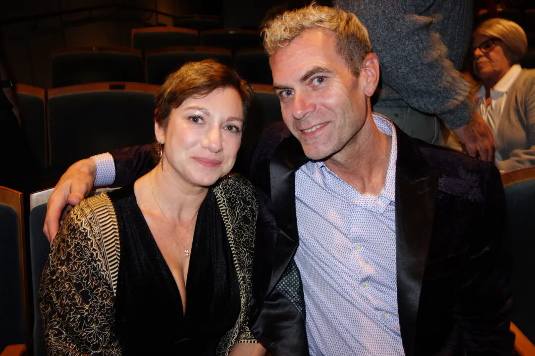 Sharon and William Benet attended a Shen Yun performance at Zellerbach Hall, in Berkeley, on Jan. 10, 2025. (Lily Yu/The Epoch Times)