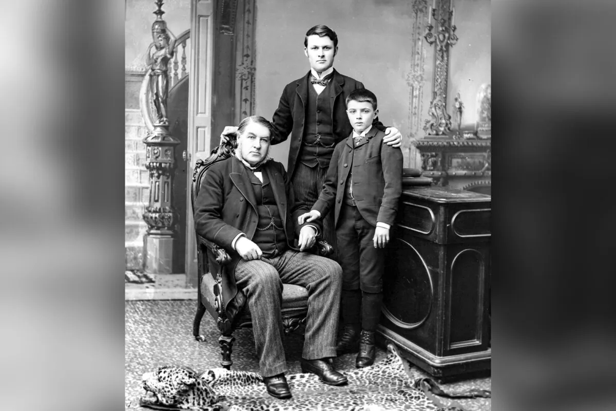 Sir Charles Tupper with his son and grandson in Ottawa in March 1891. (CP Photo)