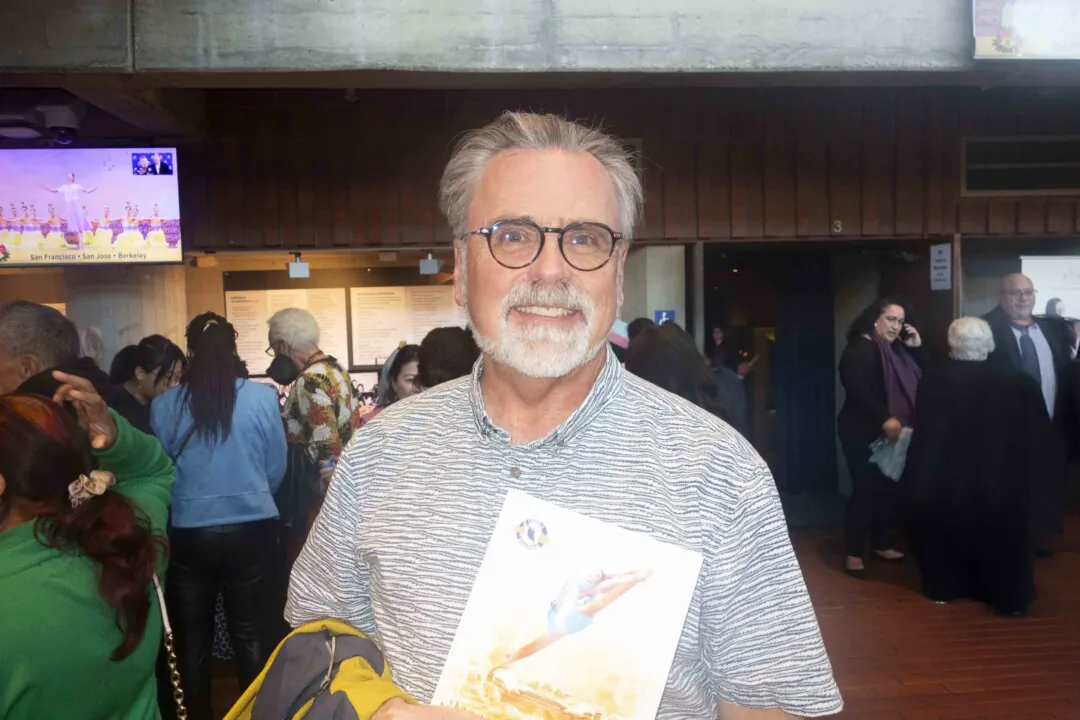 David Newton enjoyed Shen Yun at the Zellerbach Hall in Berkeley, California, on Jan. 11, 2025. (Gary Wang/The Epoch Times)