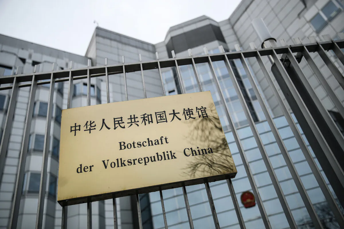 The Chinese Embassy stands in Berlin on Dec. 11, 2017. (Sean Gallup/Getty Images)