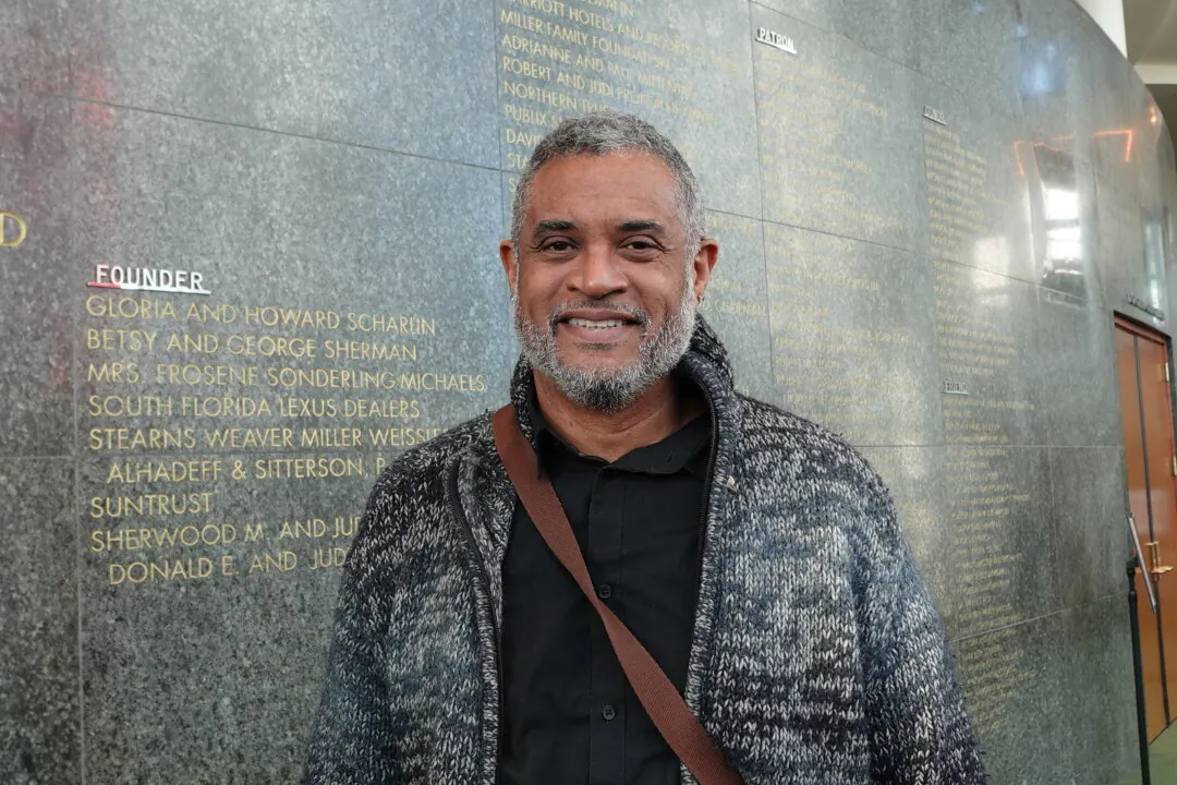 Thornell Jones, Jr. watched Shen Yun Performing Arts at the Adrienne Arsht Center for the Performing Arts in Miami, Fla., on Jan. 12, 2025. (Linda Jiang/The Epoch Times)