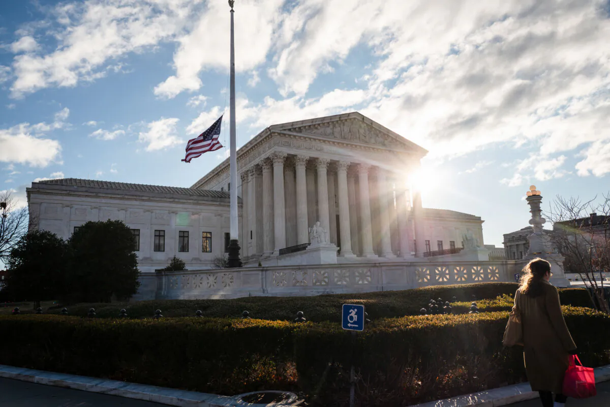 The U.S. Supreme Court in Washington on Jan. 2, 2025. (Madalina Vasiliu/The Epoch Times)