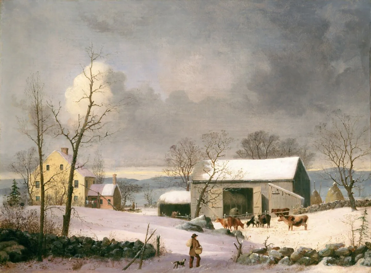 "Winter in the Country," circa 1858, George Henry Durrie. (Public Domain)