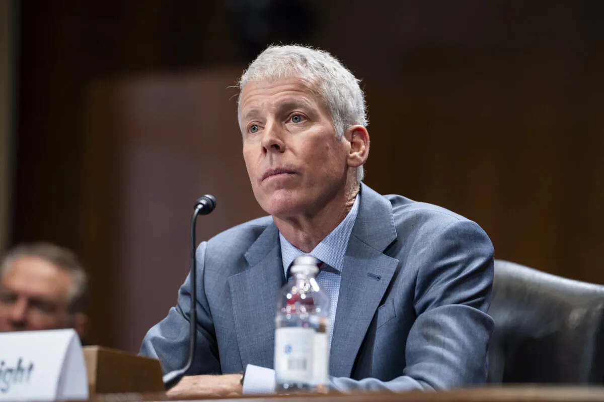Then Secretary of Energy nominee, Chris Wright on Capitol Hill, Jan. 15, 2025. (Madalina Vasiliu/The Epoch Times)