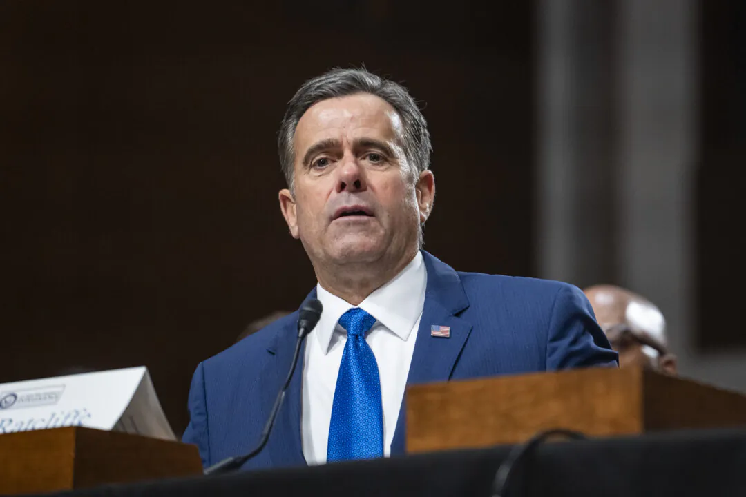 President-elect Donald Trump's nominee for CIA director, John Ratcliffe, testifies before the Senate Select Committee on Intelligence on Capitol Hill in Washington on Jan. 15, 2025. (Madalina Vasiliu/The Epoch Times)