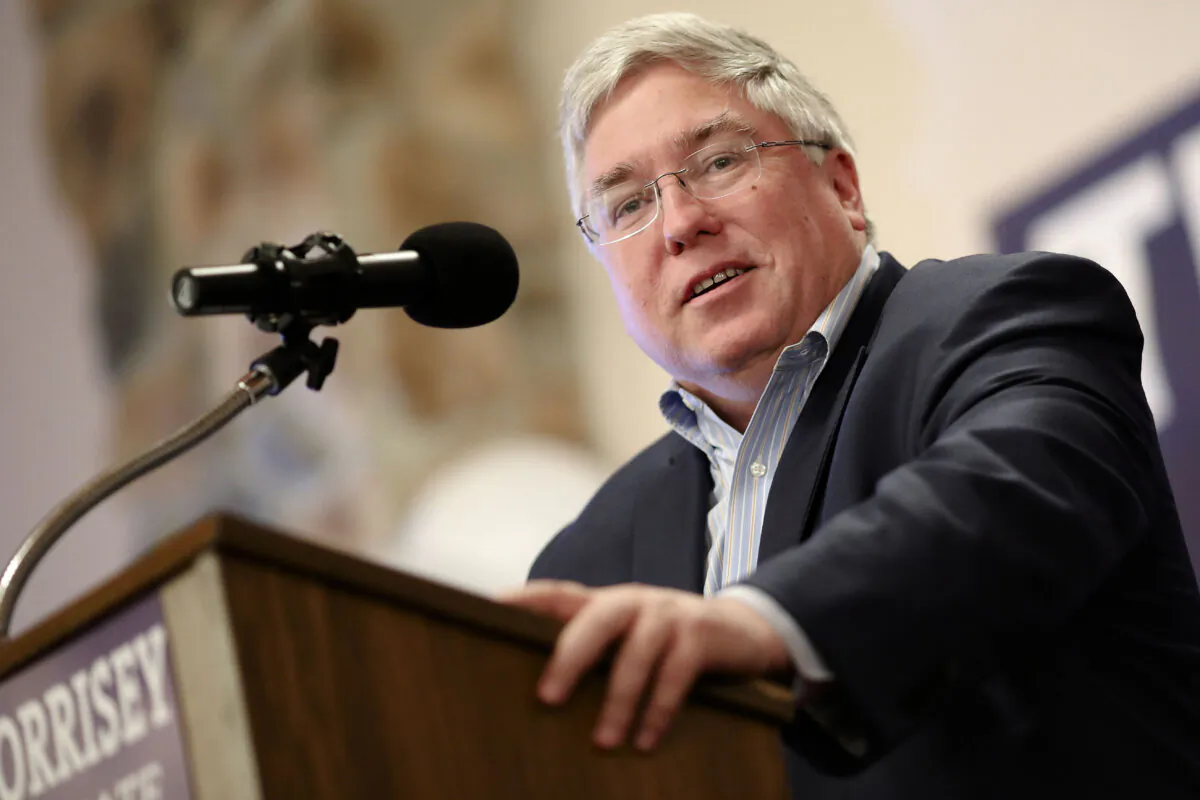 Patrick Morrisey, then-attorney general of West Virginia, speaks at an event in Inwood, West Virginia., on Oct. 22, 2018. (Win McNamee/Getty Images)