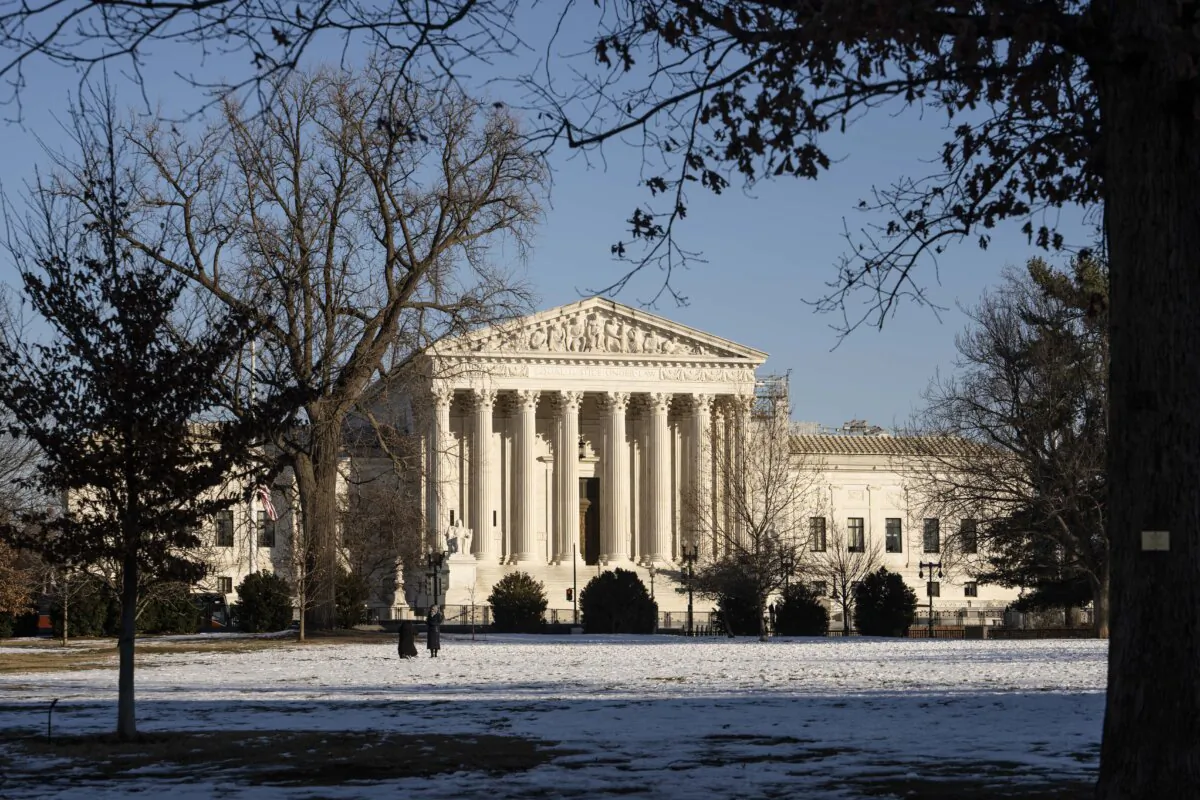The U.S. Supreme Court in Washington on Jan. 15, 2025. (Madalina Vasiliu/The Epoch Times)