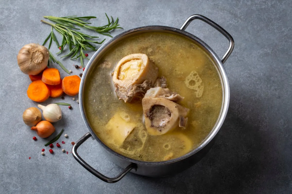 Bone broth is rich with protein and other nutrients, and can be used for soups or sauces, or seasoned and sipped on its own. (Esin Deniz/Shutterstock)