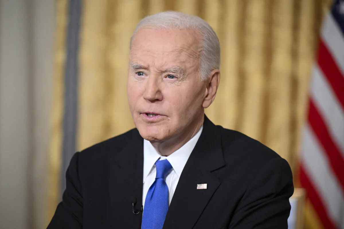 President Joe Biden delivers his farewell address to the nation from the Oval Office on Jan. 15, 2025. (Mandel Ngan-Pool/Getty Images)