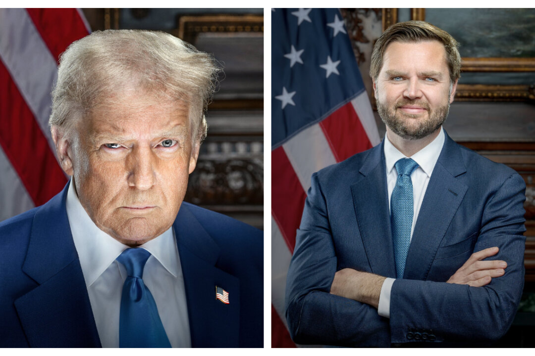 Official Portraits of Trump, Vance Released Before Inauguration Day