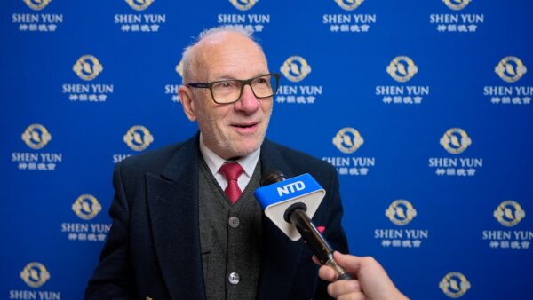 Renato Testaquadra watches Shen Yun in Milan, Italy, on January 15 2025.
