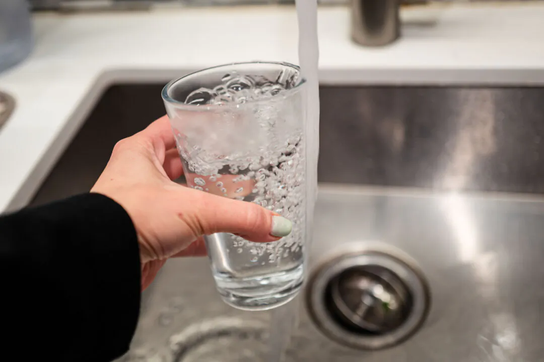 A glass of tap water in Washington on Nov. 25, 2024. (Madalina Vasiliu/The Epoch Times)