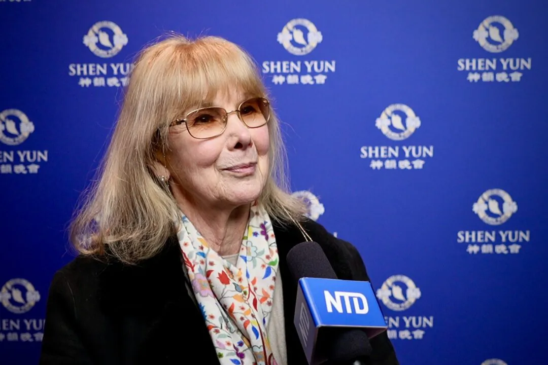 Emmy Award-winning actress Susan Hampshire attended Shen Yun Performing Arts at London's Eventin Apollo on Jan. 12, 2025. (NTD)