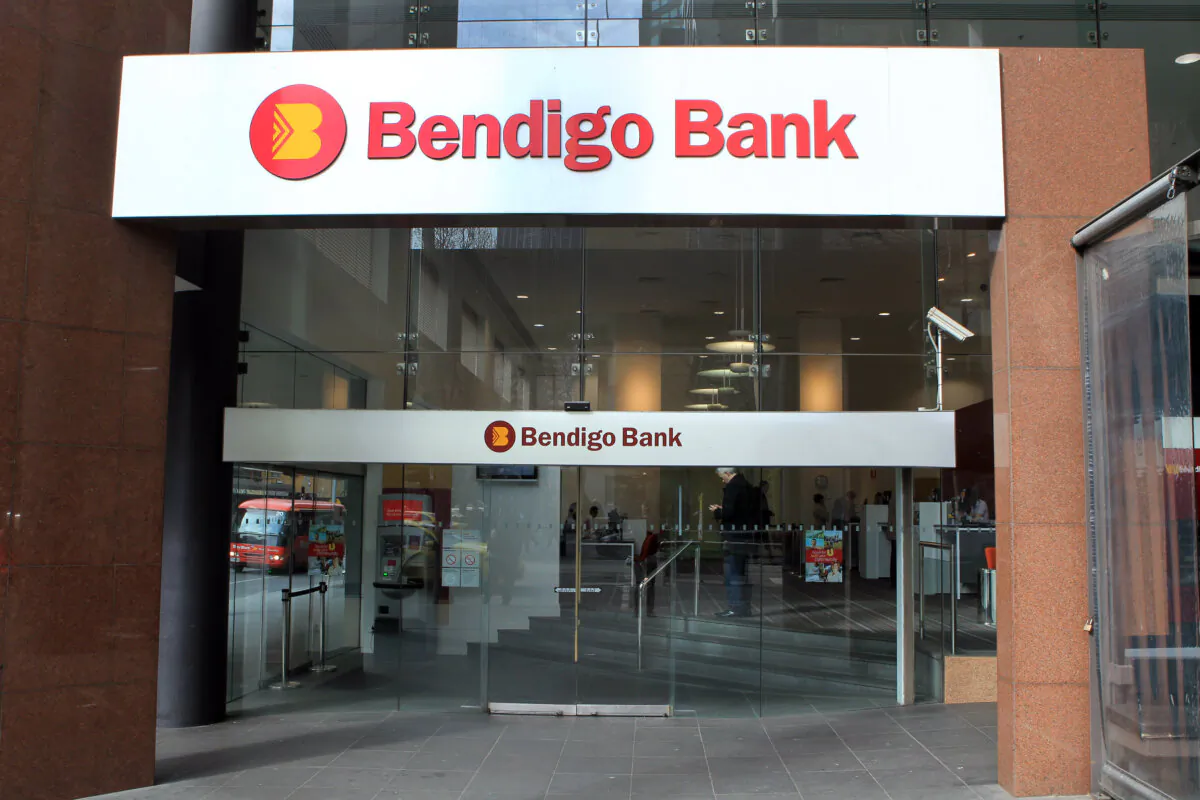 A branch of Bendigo bank in Melbourne, Australia on Aug. 20, 2012. (AAP image/David Crosling)