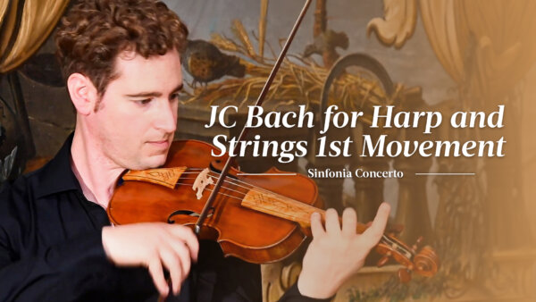 J. C. Bach: Sinfonia Concerto for Harp and Strings: 1st Movement