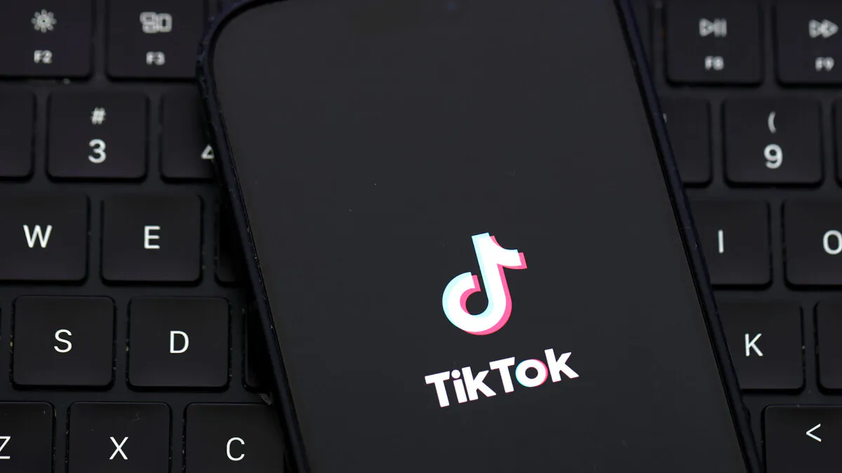 The TikTok logo displayed on an iPhone in San Anselmo, Calif., on Dec. 6, 2024. (Justin Sullivan/Getty Images)