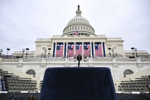 Day in Photos: Trump Inauguration Moves Indoors, Aid Amid Cease-Fire, and an Aerobatic Airshow