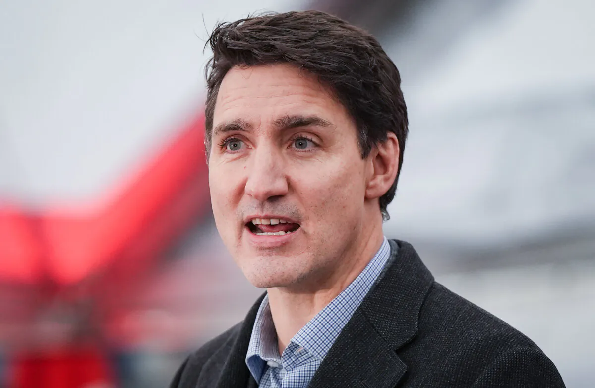 Prime Minister Justin Trudeau speaks to reporters in North Vancouver, B.C., on Dec. 13, 2024. (The Canadian Press/Darryl Dyck) 