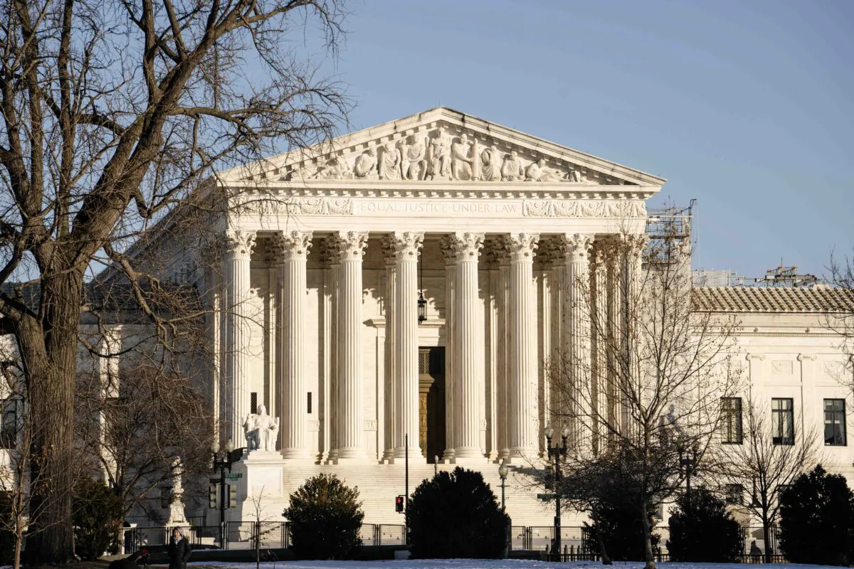 The U.S. Supreme Court in Washington on Jan. 15, 2025. (Madalina Vasiliu/The Epoch Times)