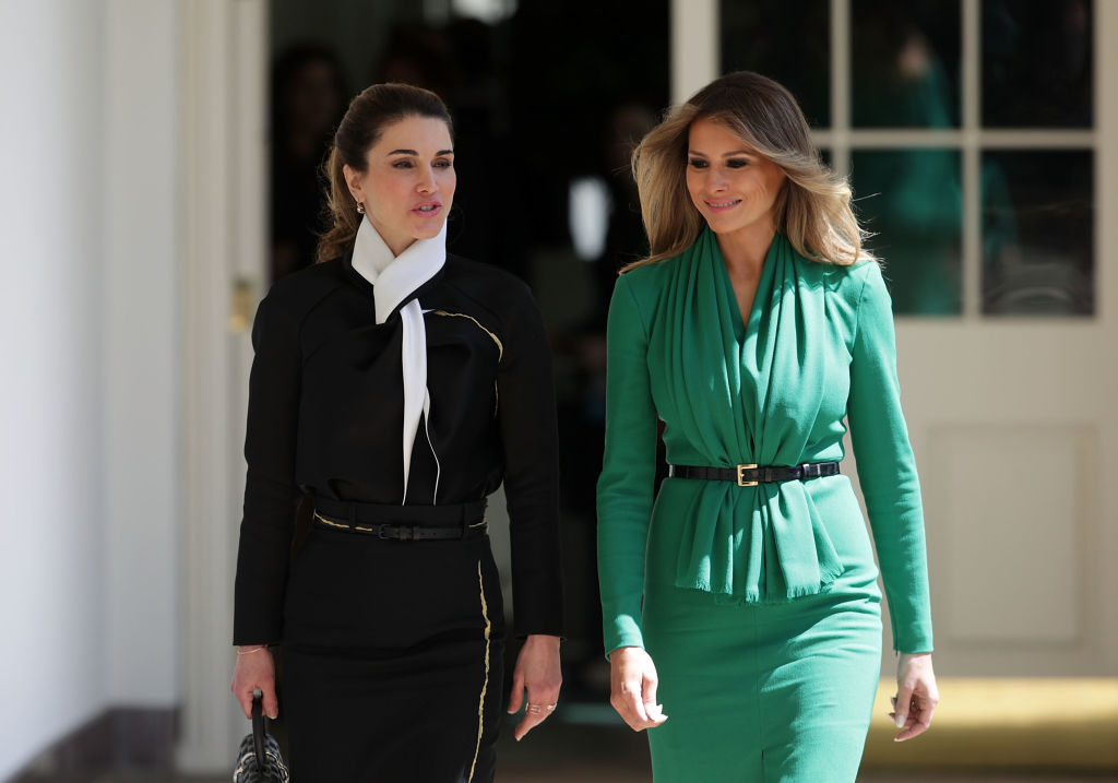 Queen Rania, Melania Trump discuss children's welfare in Florida