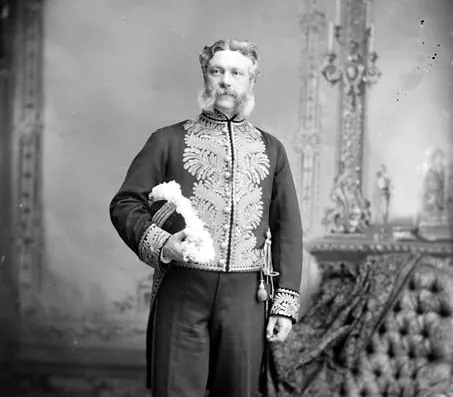Sir Edgar Dewdney in 1883. Dewdney, who served lieutenant governor B.C and Indian Commissioner of the North-West Territories, is among several figures whose historic plaques recognizing their achievements have been removed by Parks Canada. (Public Domain)