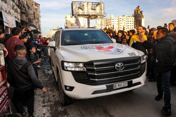 Hamas Releases 3 Hostages to Israel as Cease-Fire Begins