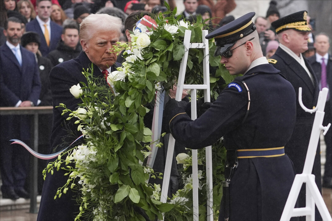 Trump Lays Wreath at Arlington National Cemetery Ceremony on Eve of Inauguration