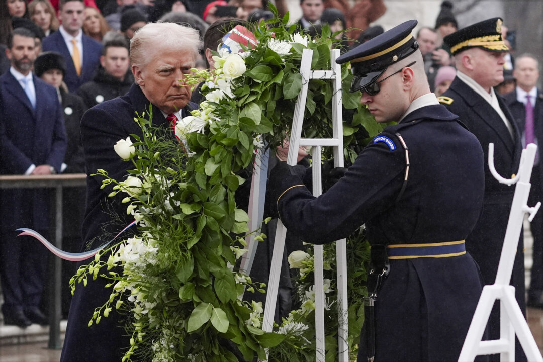 Trump Lays Wreath at Arlington National Cemetery Ceremony on Eve of Inauguration